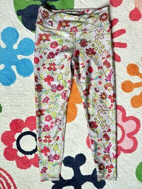 Designer leggings by becco in floral print Large